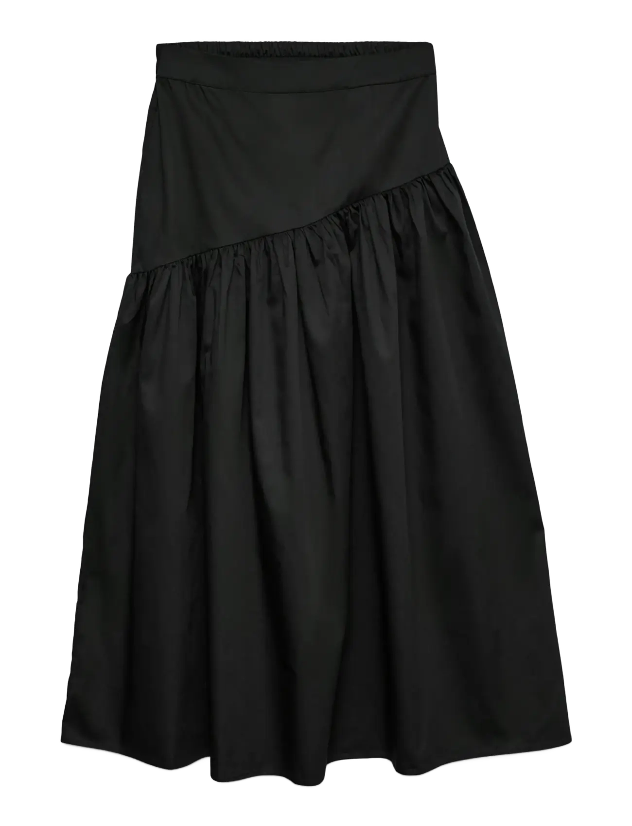 Vero Moda VMTINA HW 7/8 SKIRT WVN GA - Nederdele - BLACK / black