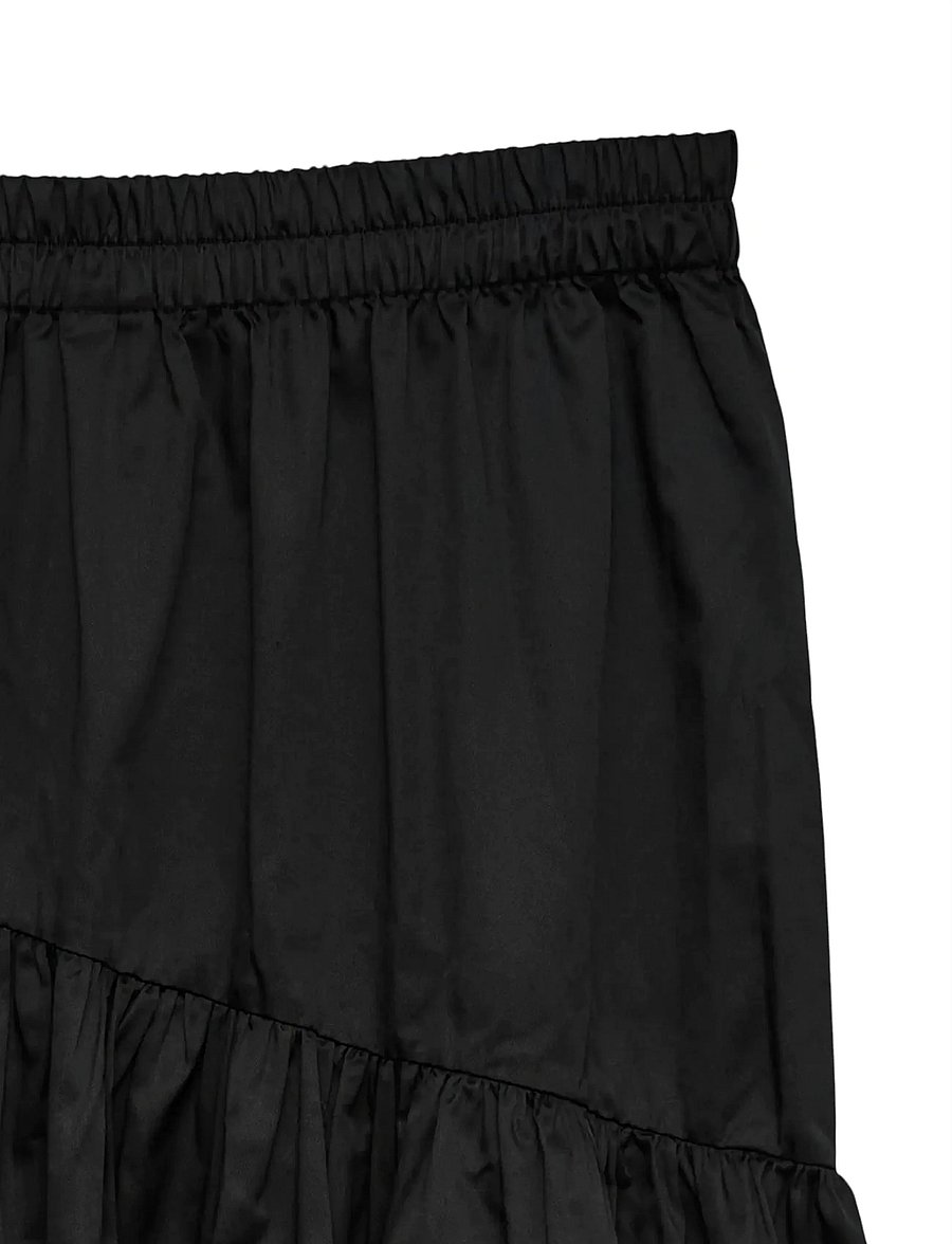 Vero Moda - VMTINA HW 7/8 SKIRT WVN GA - maxi röcke - black - 5