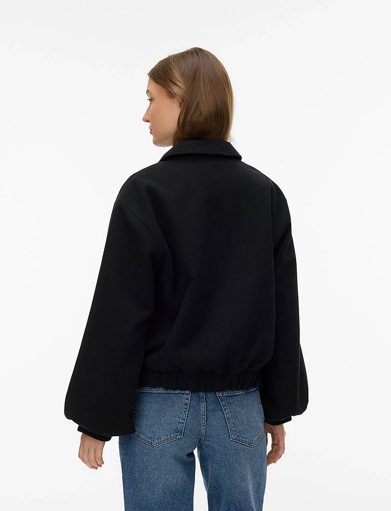 Vero Moda - VMMADDIE SHORT JACKET BOO - vårjackor - black - 2