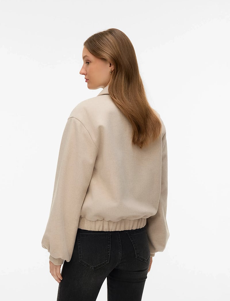 Vero Moda - VMMADDIE SHORT JACKET BOO - frühlingsjacken - oatmeal - 2