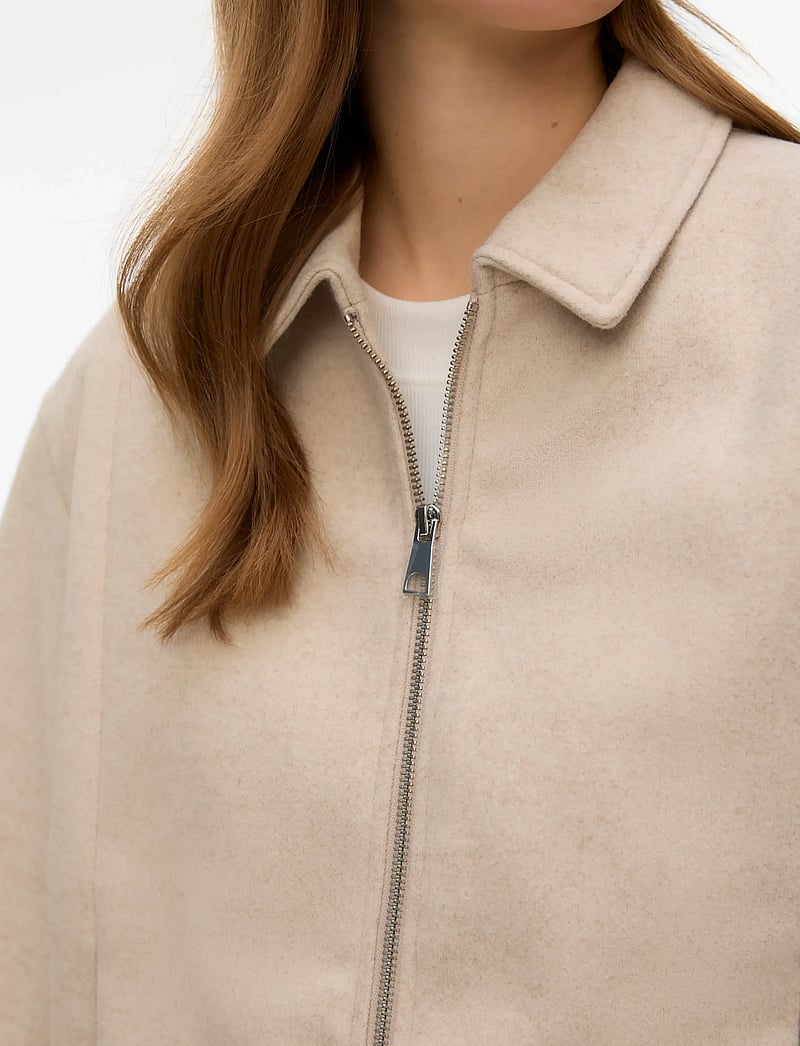 Vero Moda - VMMADDIE SHORT JACKET BOO - frühlingsjacken - oatmeal - 4