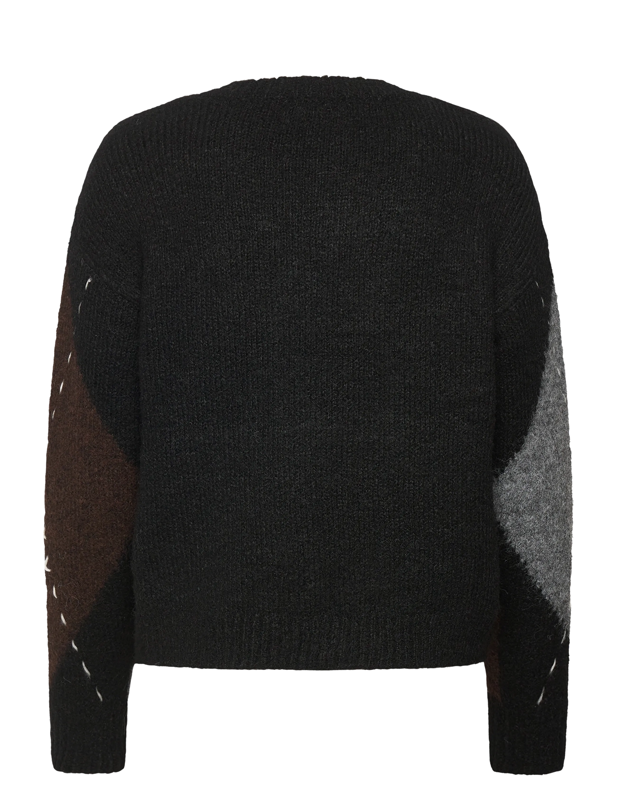 Vero Moda - VMBLISS LS V-NECK HANDSTITCH PULLOVER GA - pullover - black - 2