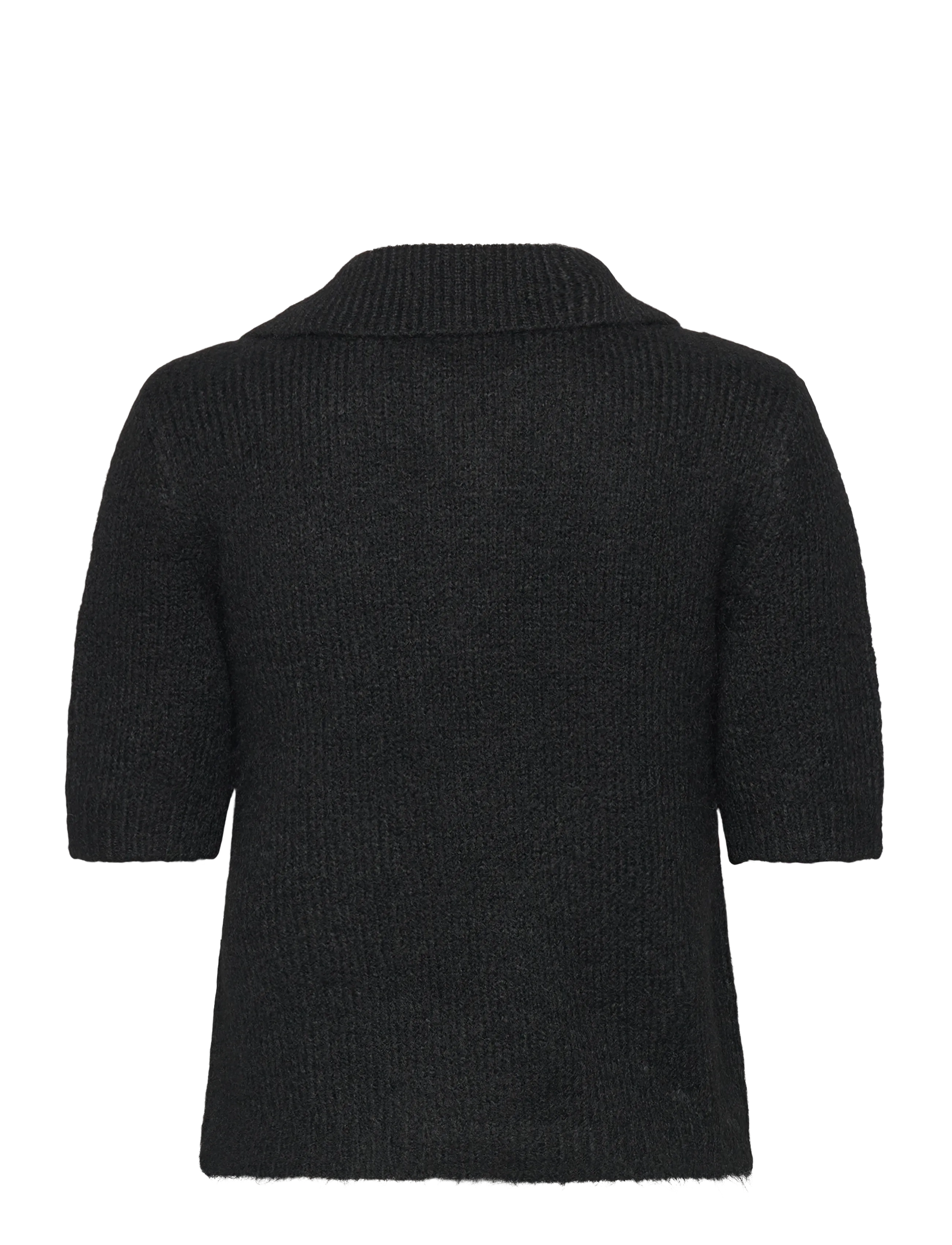 Vero Moda - VMBLISS 2/4 POLONECK PULLOVER GA - neulepuserot - black - 1