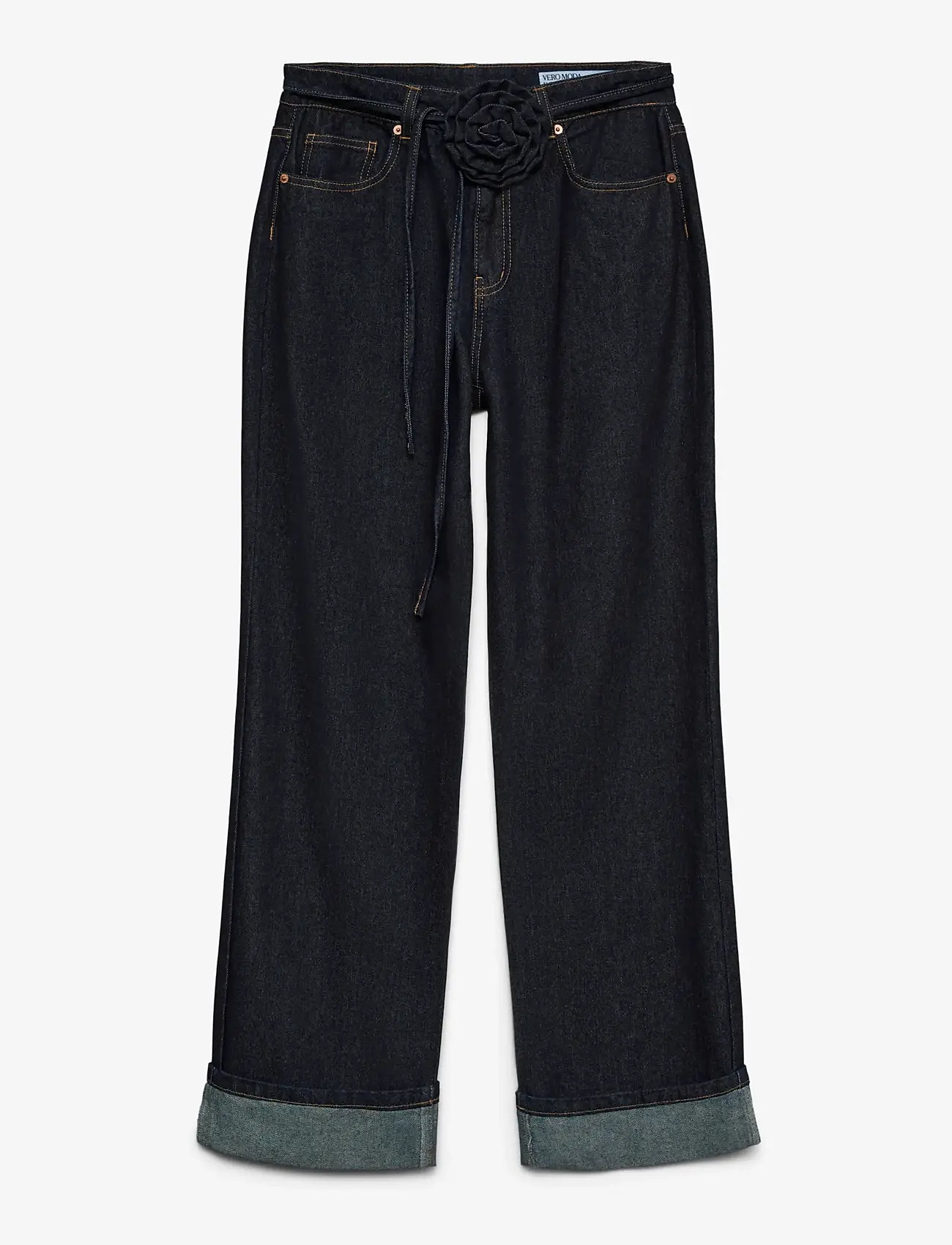 Vero Moda - VMALLISON MR STRAIGHT ROSEBELT JNS SI346 - raka jeans - dark blue denim - 1