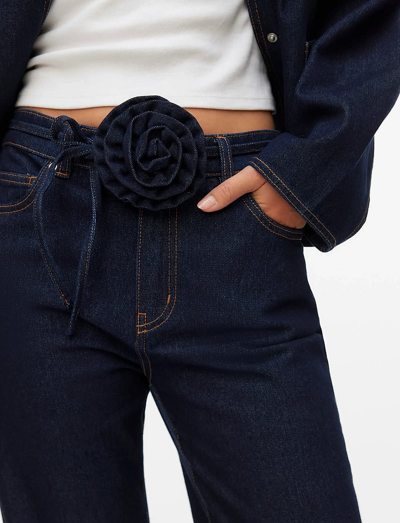 Vero Moda - VMALLISON MR STRAIGHT ROSEBELT JNS SI346 - raka jeans - dark blue denim - 4