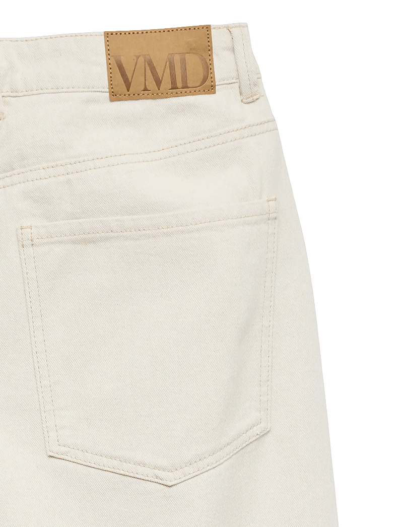 Vero Moda - VMZELDA HR BARREL FOLD UP ECRU JEANS - barrel jeans - ecru - 5