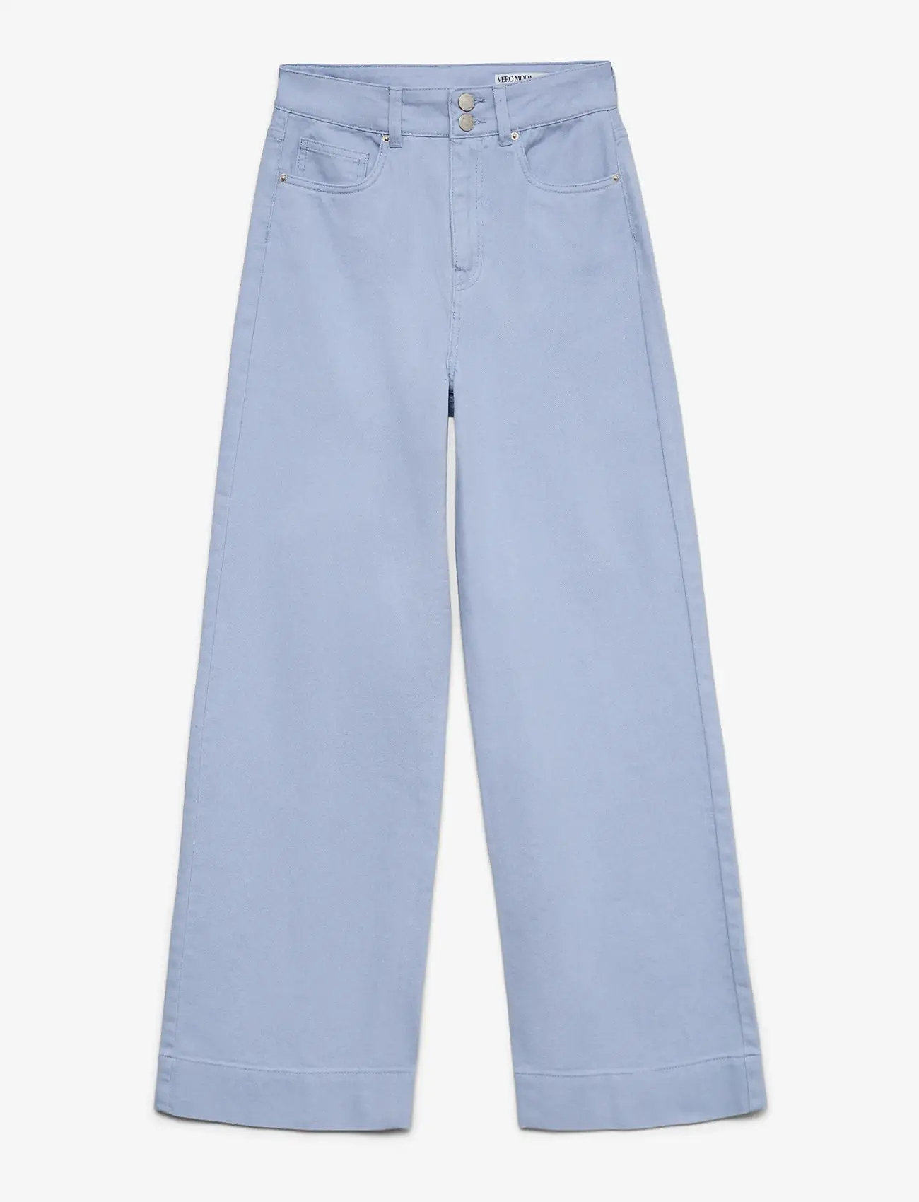 Vero Moda - VMKATHY HR WIDE COLORED JEANS - straight jeans - brunnera blue - 1