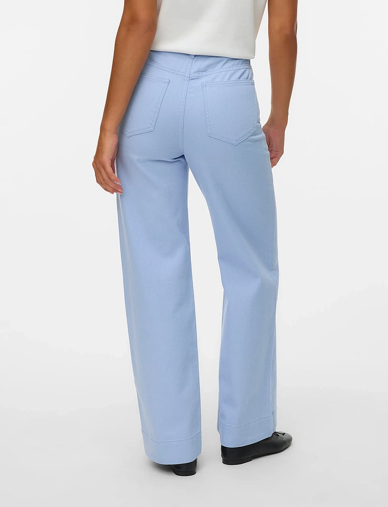 Vero Moda - VMKATHY HR WIDE COLORED JEANS - straight jeans - brunnera blue - 2