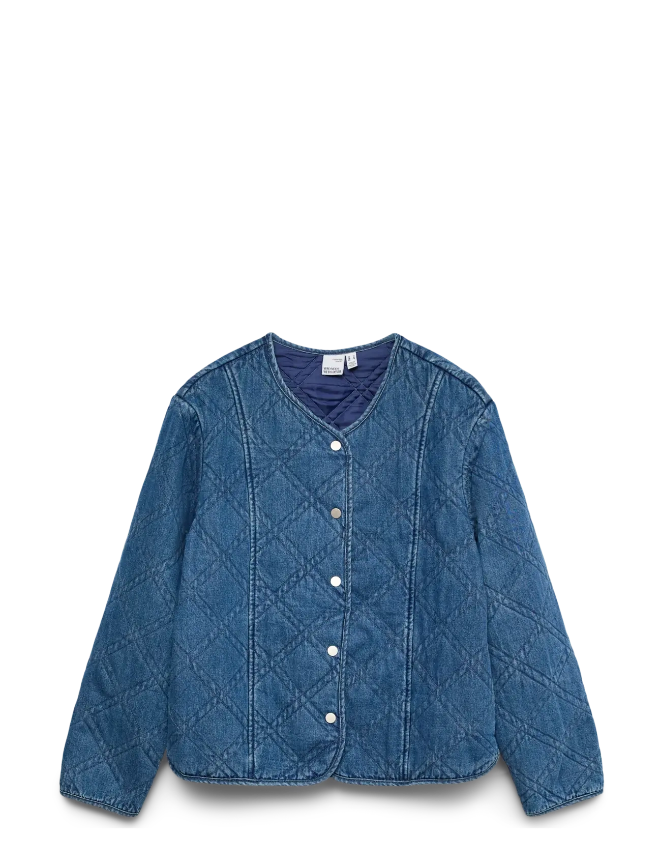 VMERA LS QUILTED DNM JACKET SI343 - MEDIUM BLUE DENIM