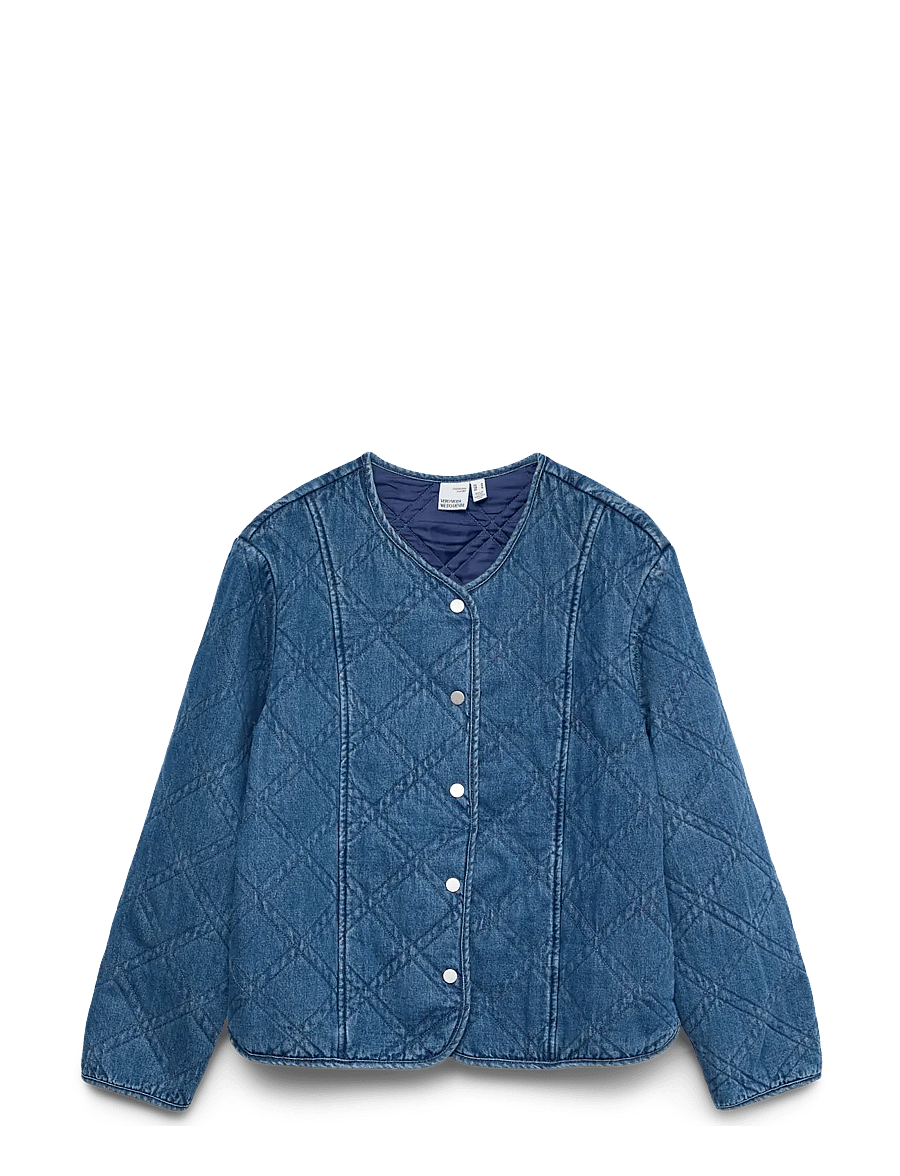 Vero Moda - VMERA LS QUILTED DNM JACKET SI343 - frühlingsjacken - medium blue denim - 1