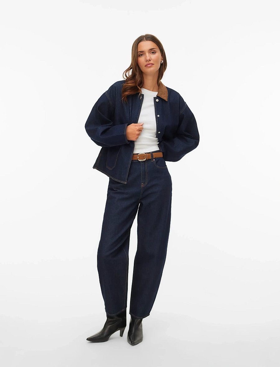 Vero Moda - VMNOVIE LS DENIM BARN JACKET SI346 - medium blue denim - 0