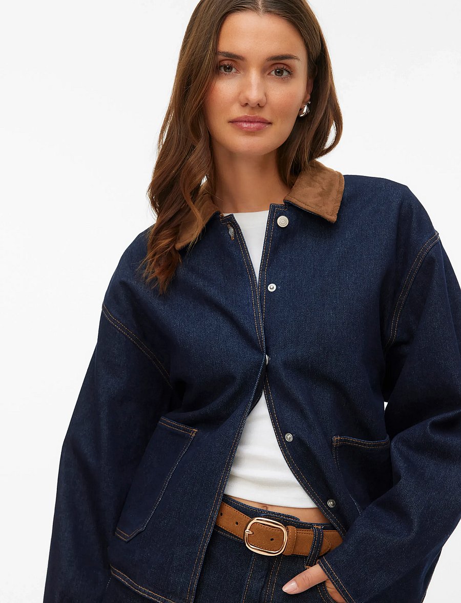 Vero Moda - VMNOVIE LS DENIM BARN JACKET SI346 - medium blue denim - 4