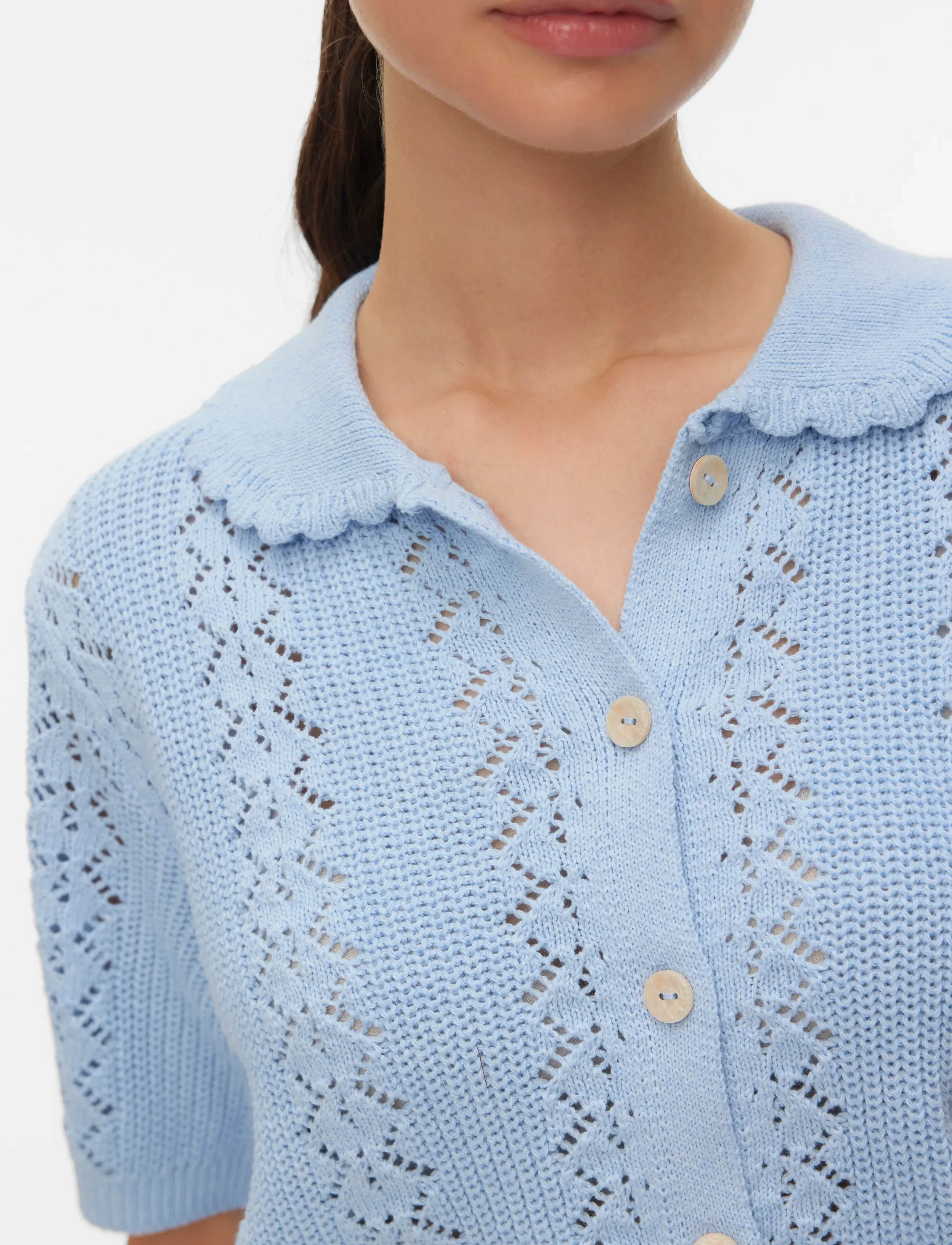 Vmdaria Ss Poloneck Cardigan 6