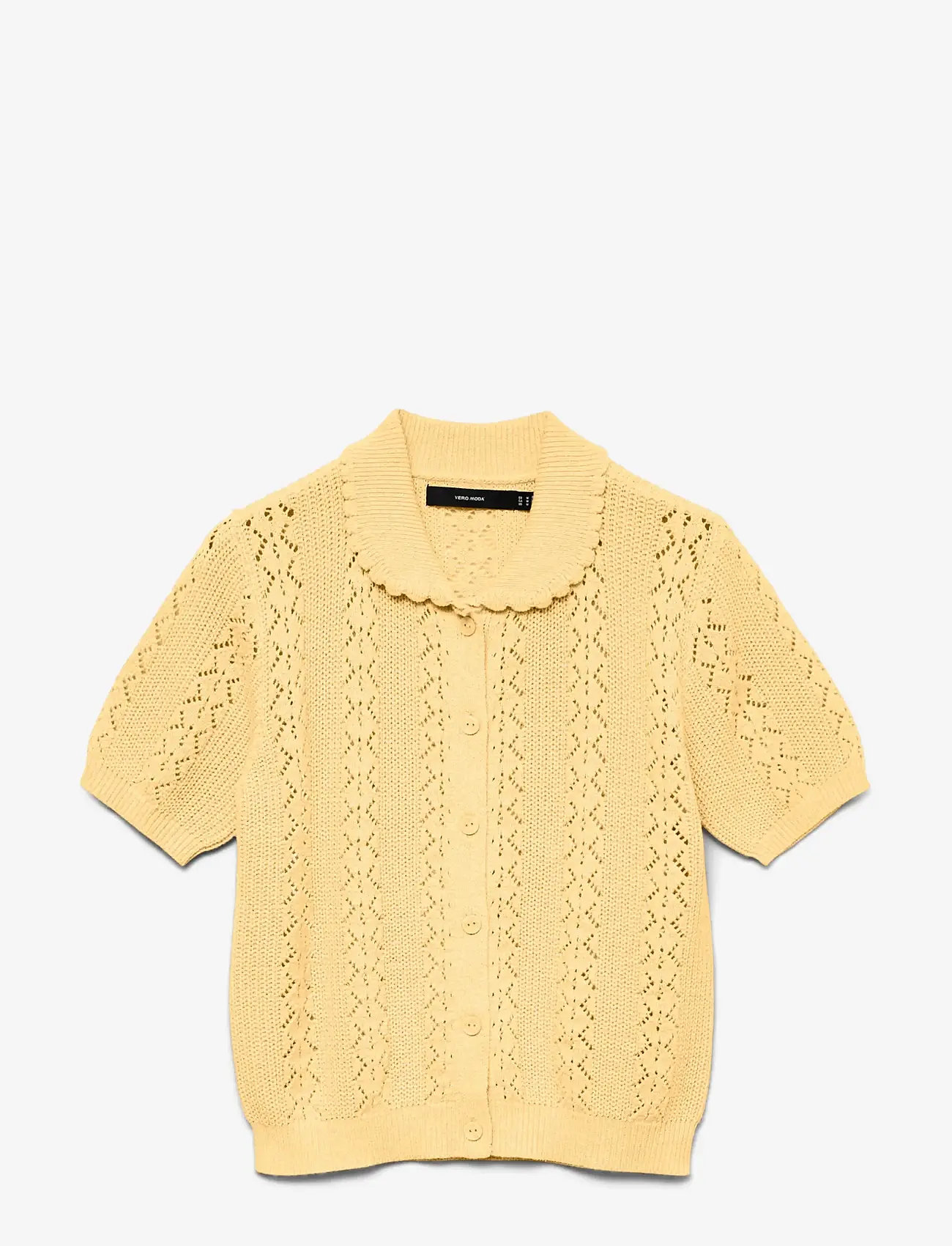 Vero Moda - VMDARIA SS POLONECK CARDIGAN - cardigans - golden haze - 1