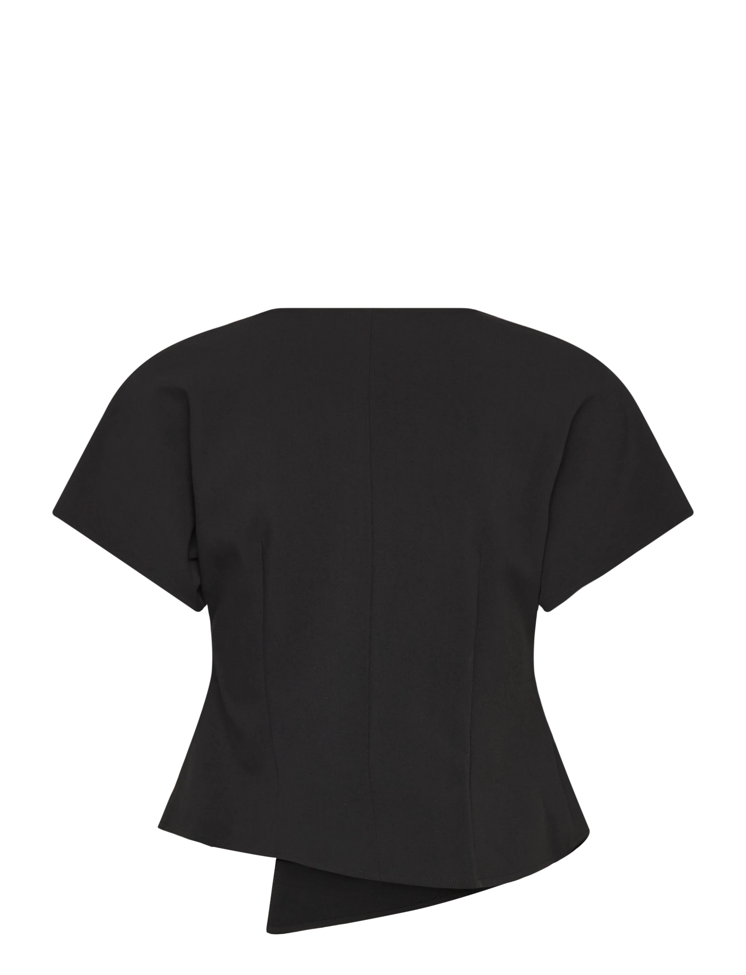 Vero Moda - VMSONJA SS V-NECK TOP WVN EXP - lühikeste varrukatega pluusid - black - 1