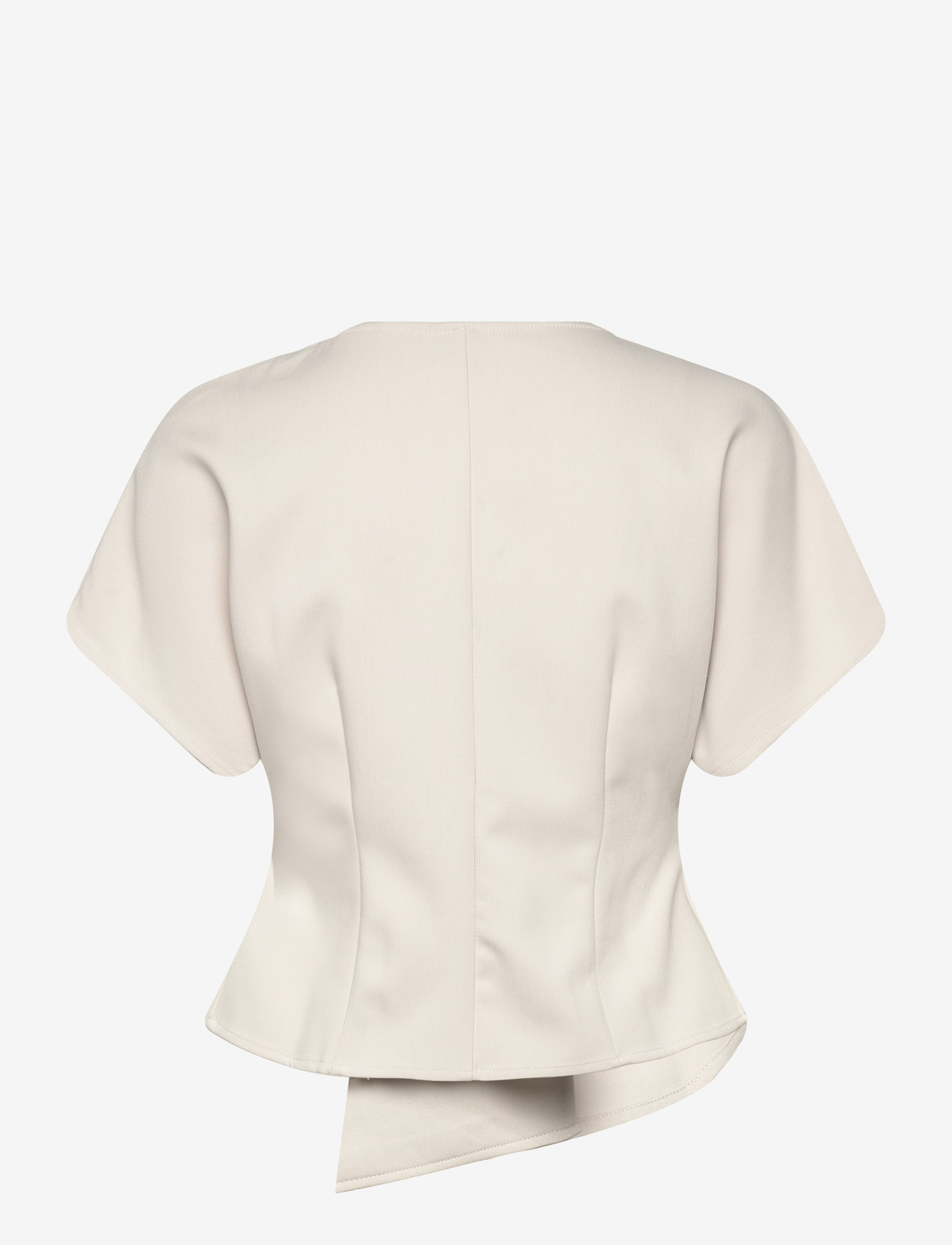 Vero Moda - VMSONJA SS V-NECK TOP WVN EXP - kurzämlige blusen - pumice stone - 2