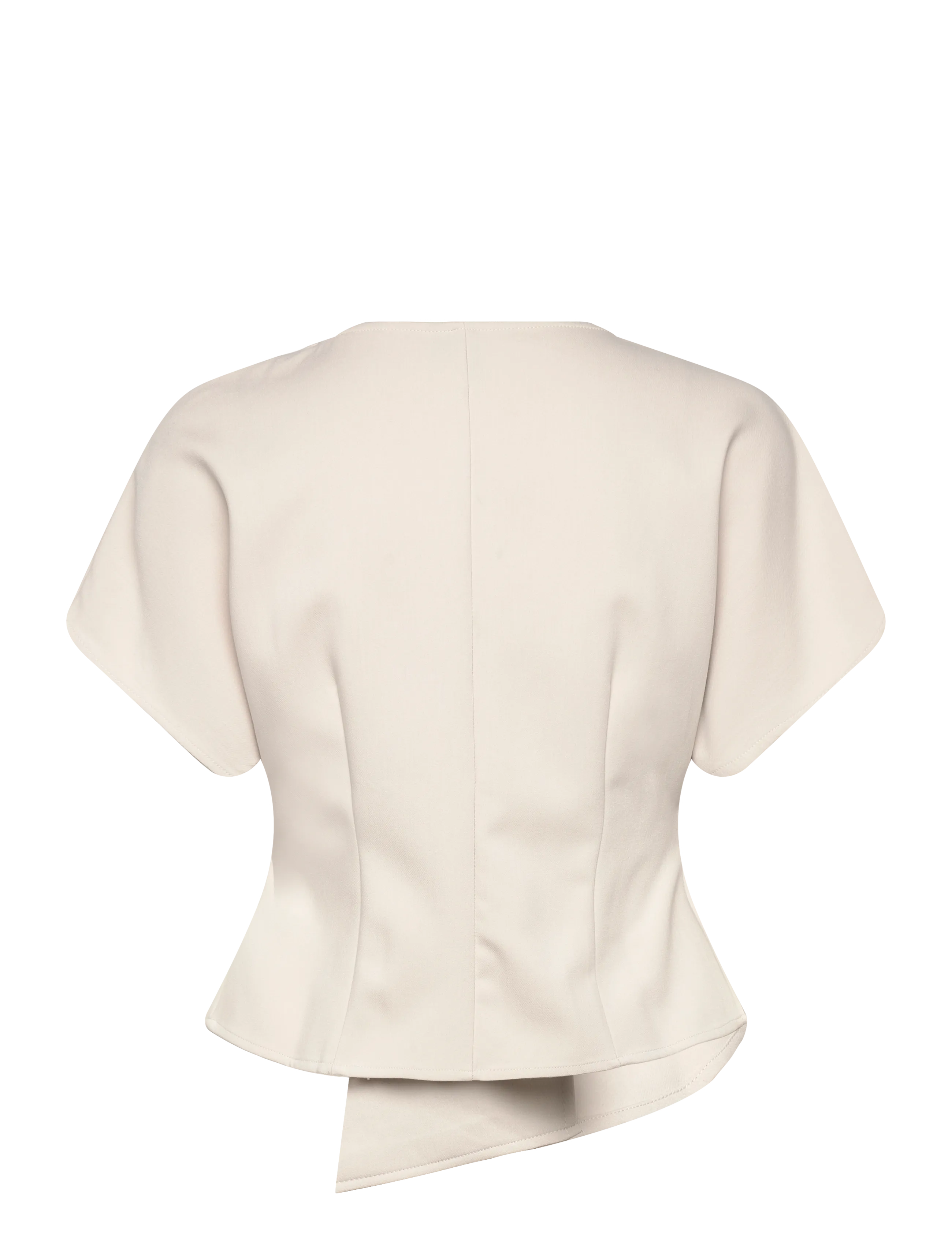 Vero Moda - VMSONJA SS V-NECK TOP WVN EXP - kurzämlige blusen - pumice stone - 2