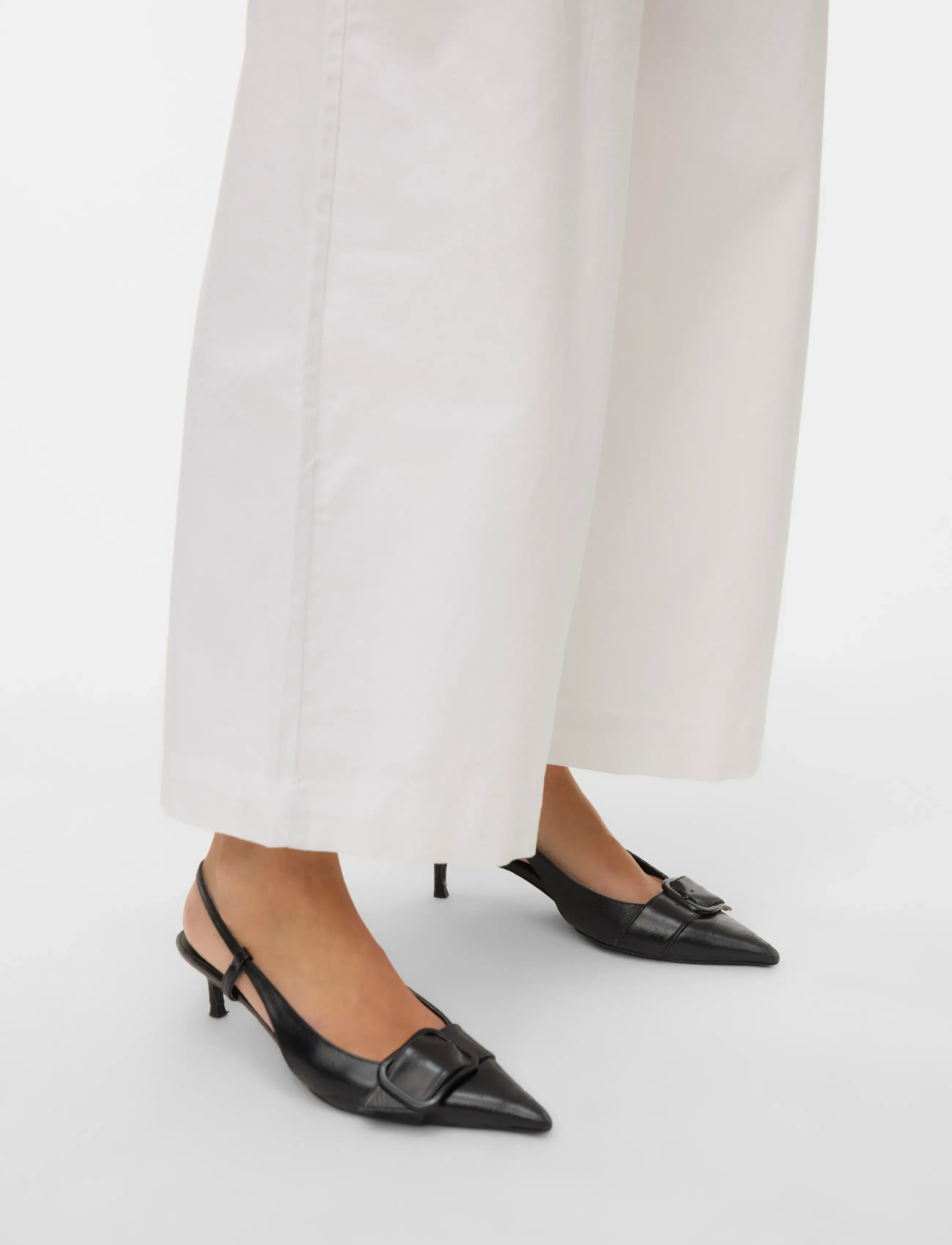 Vero Moda - AWVANA MW WIDE ANKLE PANT NOOS - hosen mit weitem bein - bright white - 5