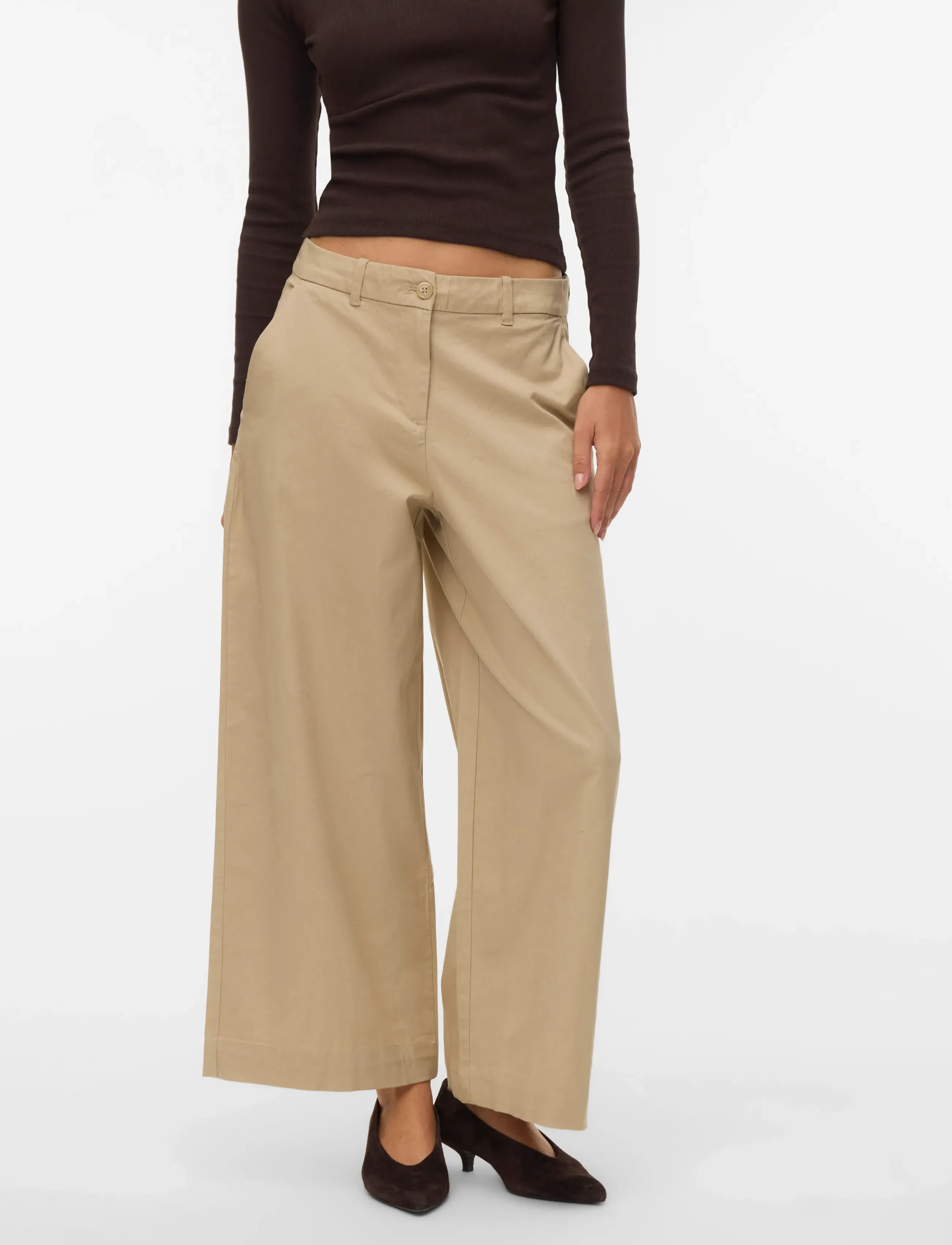 VERO MODA Awvana Mw Wide Ankle Pant Noos kostymbyxor dam – bild 4