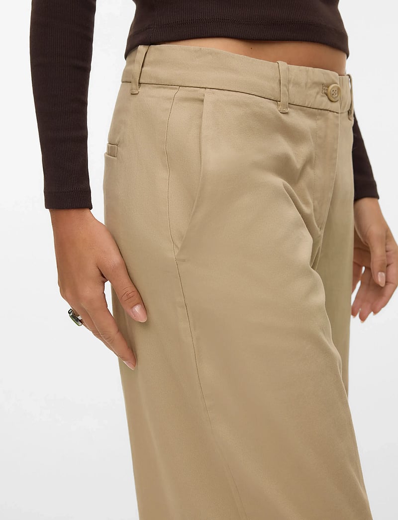 Vero Moda - AWVANA MW WIDE ANKLE PANT NOOS - wide leg trousers - trench coat - 4