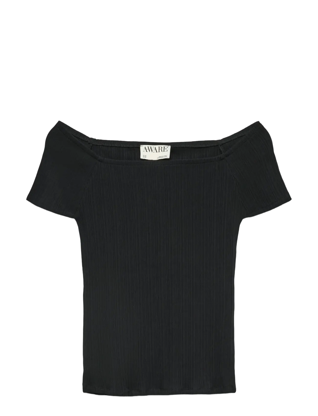 Vero Moda AWVERDE SS OFF SHOULDER TOP NOOS - Kampagne - BLACK / black