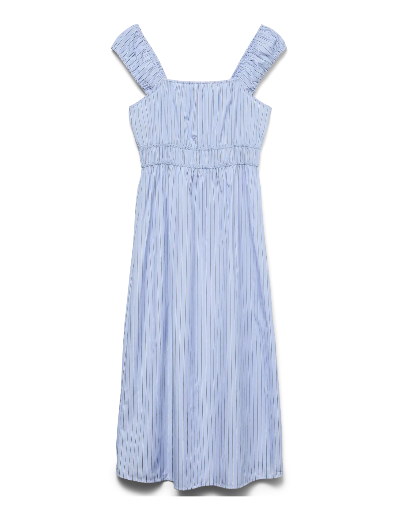 Vero Moda VMLEYA SL 7/8 STRIPE DRESS WVN - Kjoler - BRUNNERA BLUE / blue