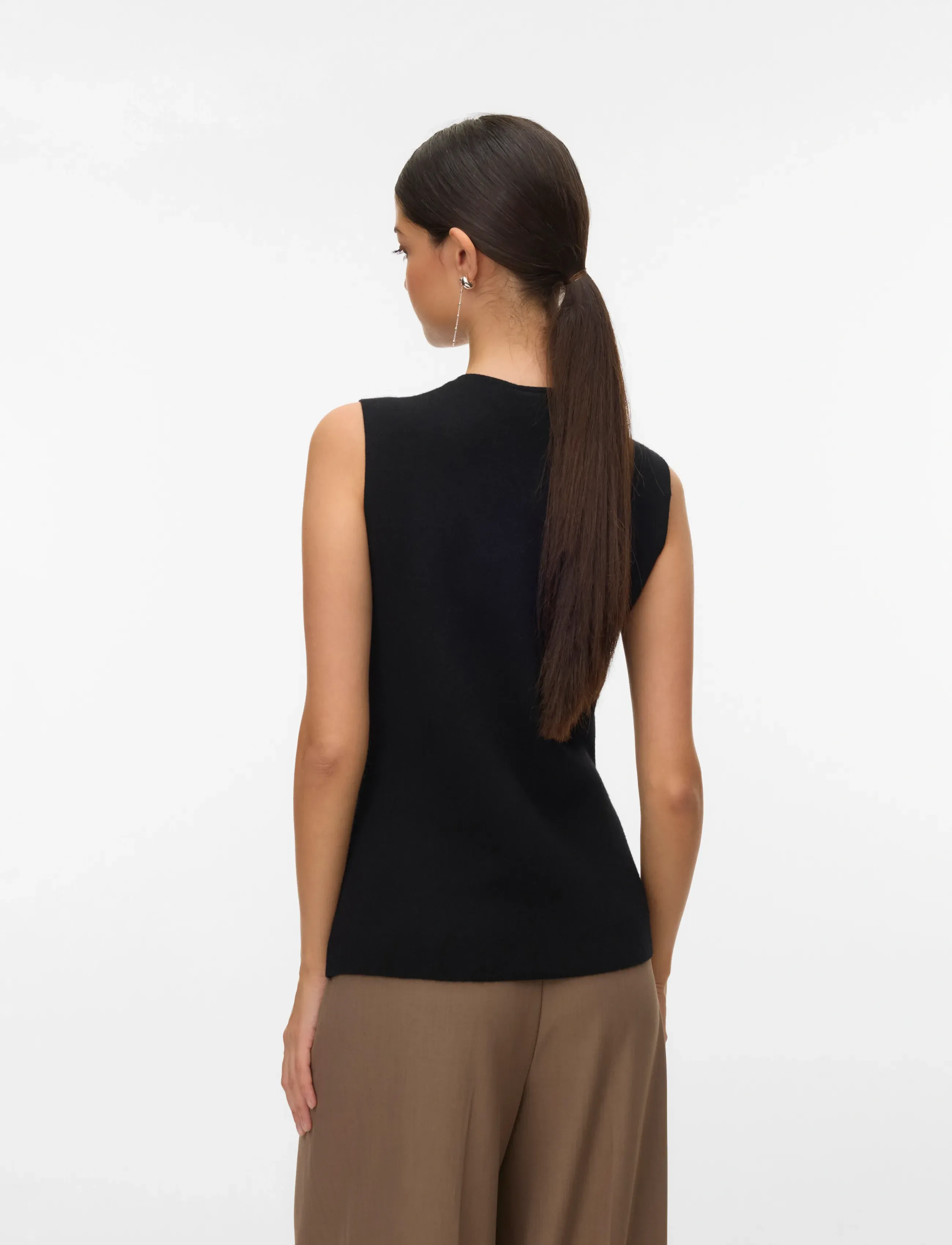Top vmava 3/4 fold-up v-neck top jrs cur Vero Moda Curve | La Redoute
