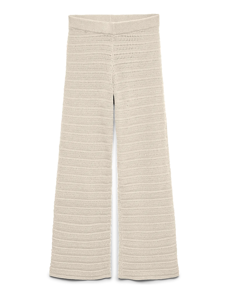 Vero Moda - VMHAYLEY NW LOOSE STITCH PANT BOO - utsvängda byxor - birch - 0