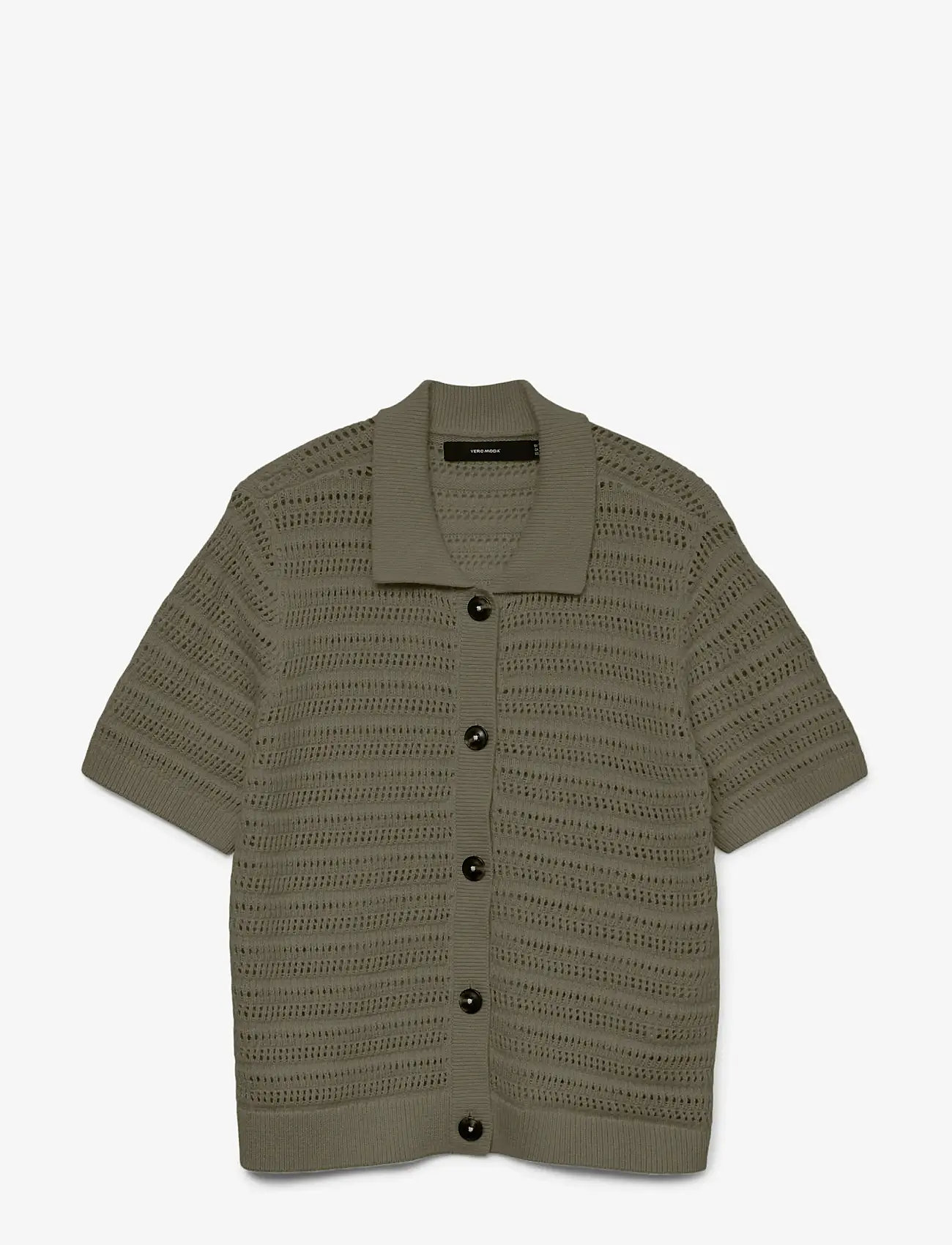 Vero Moda - VMHAYLEY 2/4 POLONECK CARDIGAN BOO - koftor - kalamata - 1