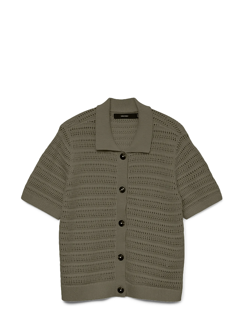 Vero Moda - VMHAYLEY 2/4 POLONECK CARDIGAN BOO - koftor - kalamata - 1