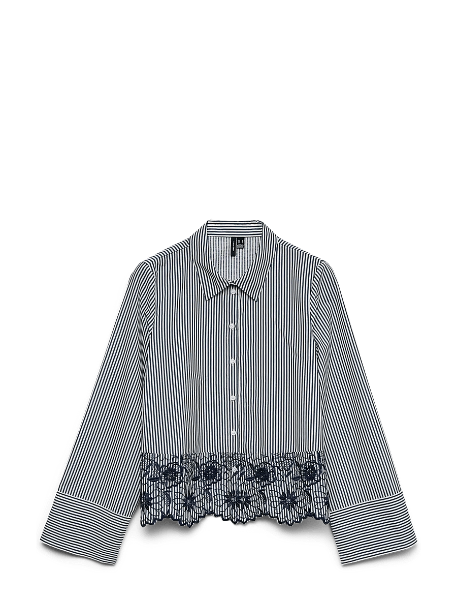 Vero Moda - VMMARY LS SHIRT WVN GA - cloud dancer - 1