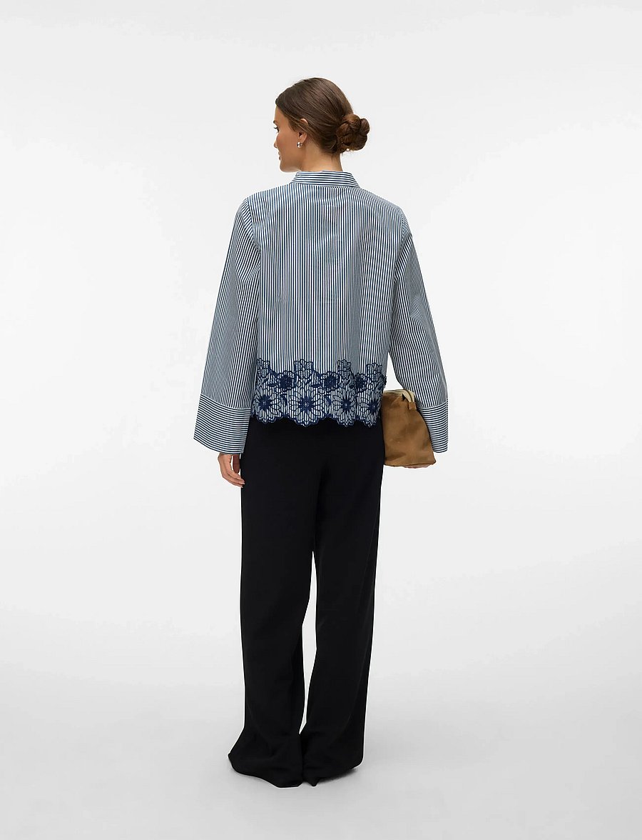 Vero Moda - VMMARY LS SHIRT WVN GA - cloud dancer - 2