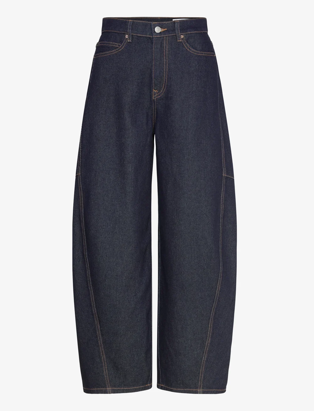 Vero Moda - VMKAITLIN HR WIDE BARREL JEANS SI352 - barrel lõikega teksad - dark blue denim - 0