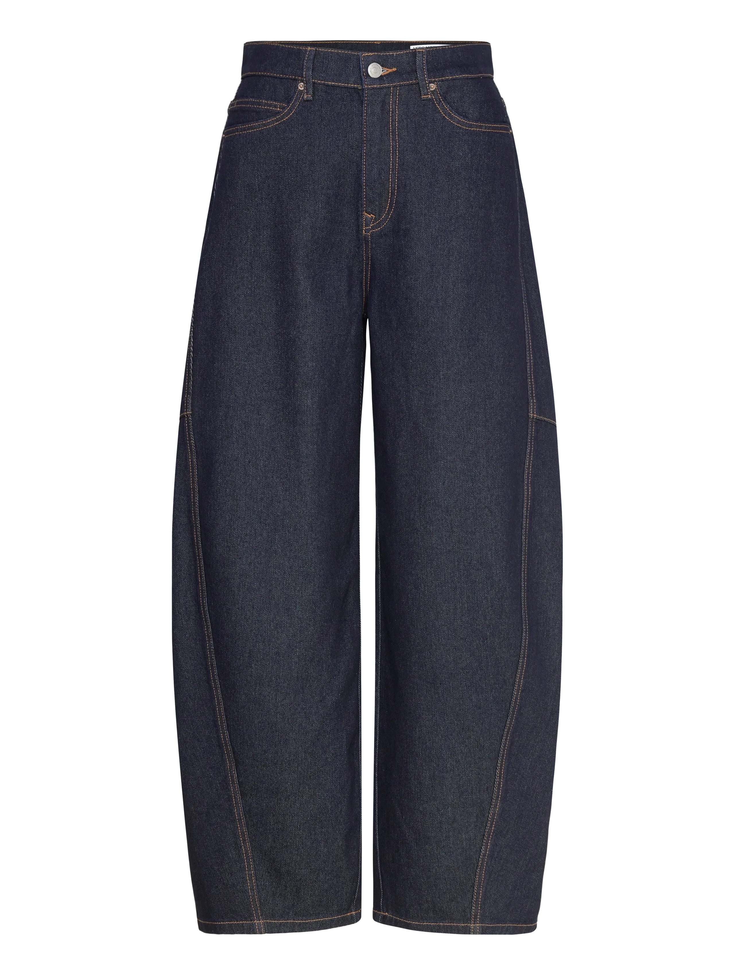 Vero Moda VMKAITLIN HR WIDE BARREL JEANS SI352 - Jeans - DARK BLUE DENIM / blue