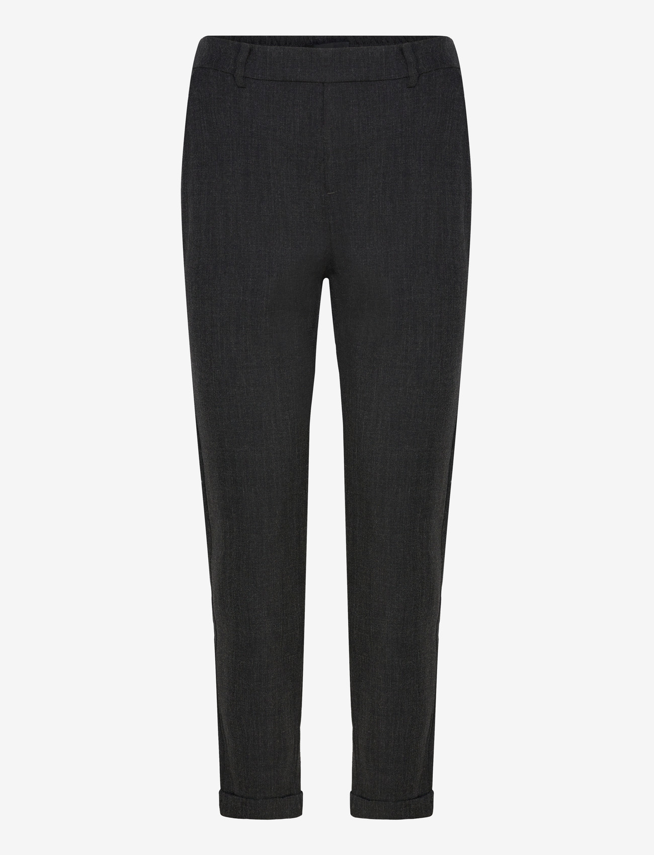 Vero Moda - VMMAYA BESTIE MW LOOSE PANT NOOS - kitsalõikelised püksid - dark grey melange - 1
