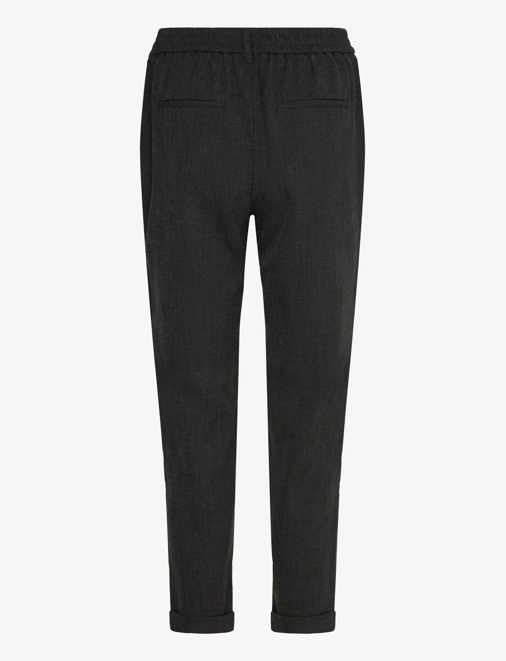 Vero Moda - VMMAYA BESTIE MW LOOSE PANT NOOS - slim fit hosen - dark grey melange - 2