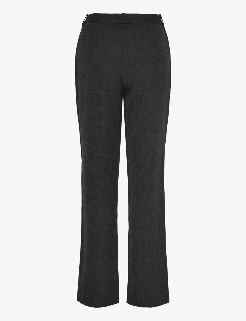 Vero Moda - VMZAMIRA BESTIE MW STRAIGHT PANT NOOS - bukser med lige ben - dark grey melange - 2