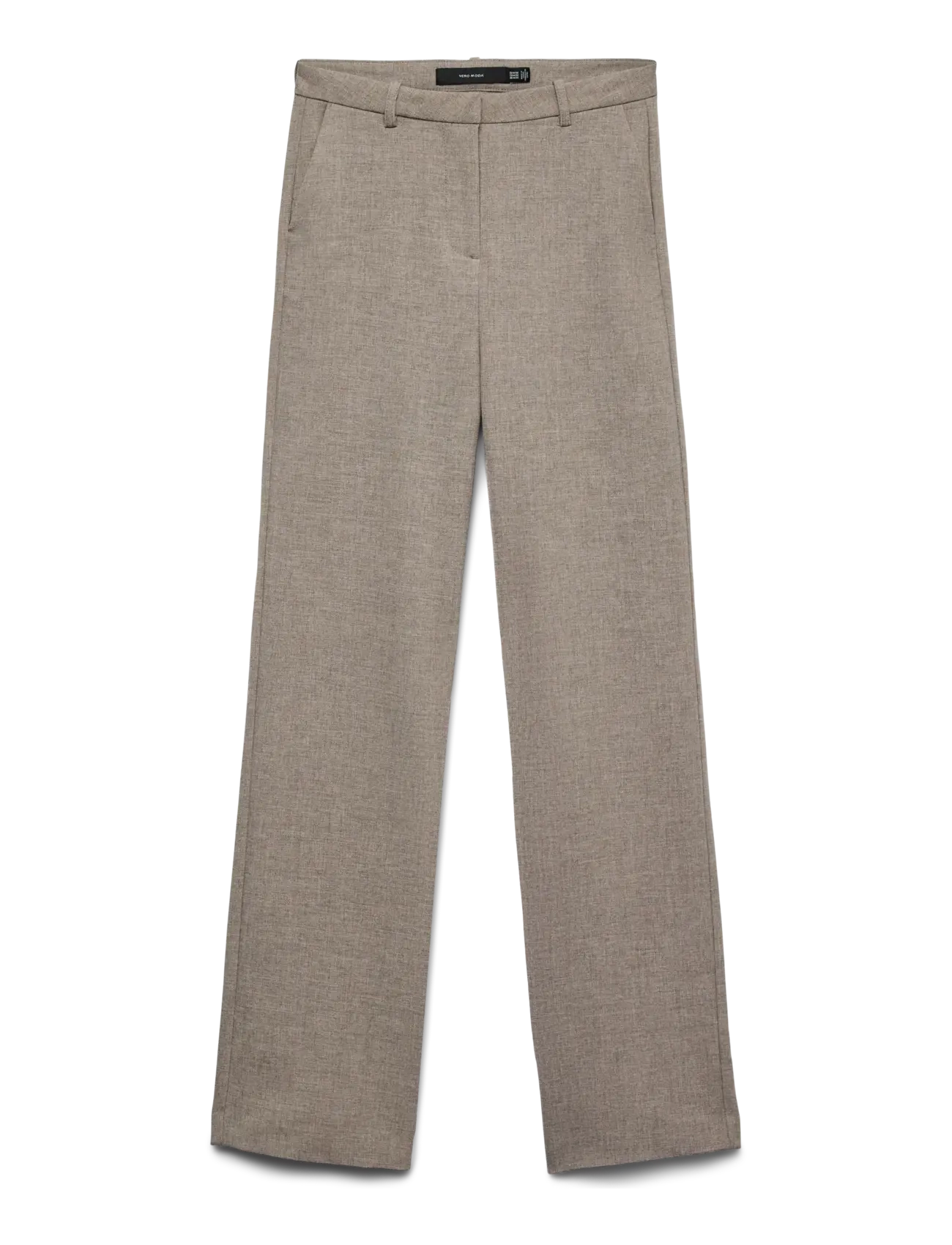 Vero Moda VMZAMIRA BESTIE MW STRAIGHT PANT NOOS - Vero Moda - MOON ROCK / beige