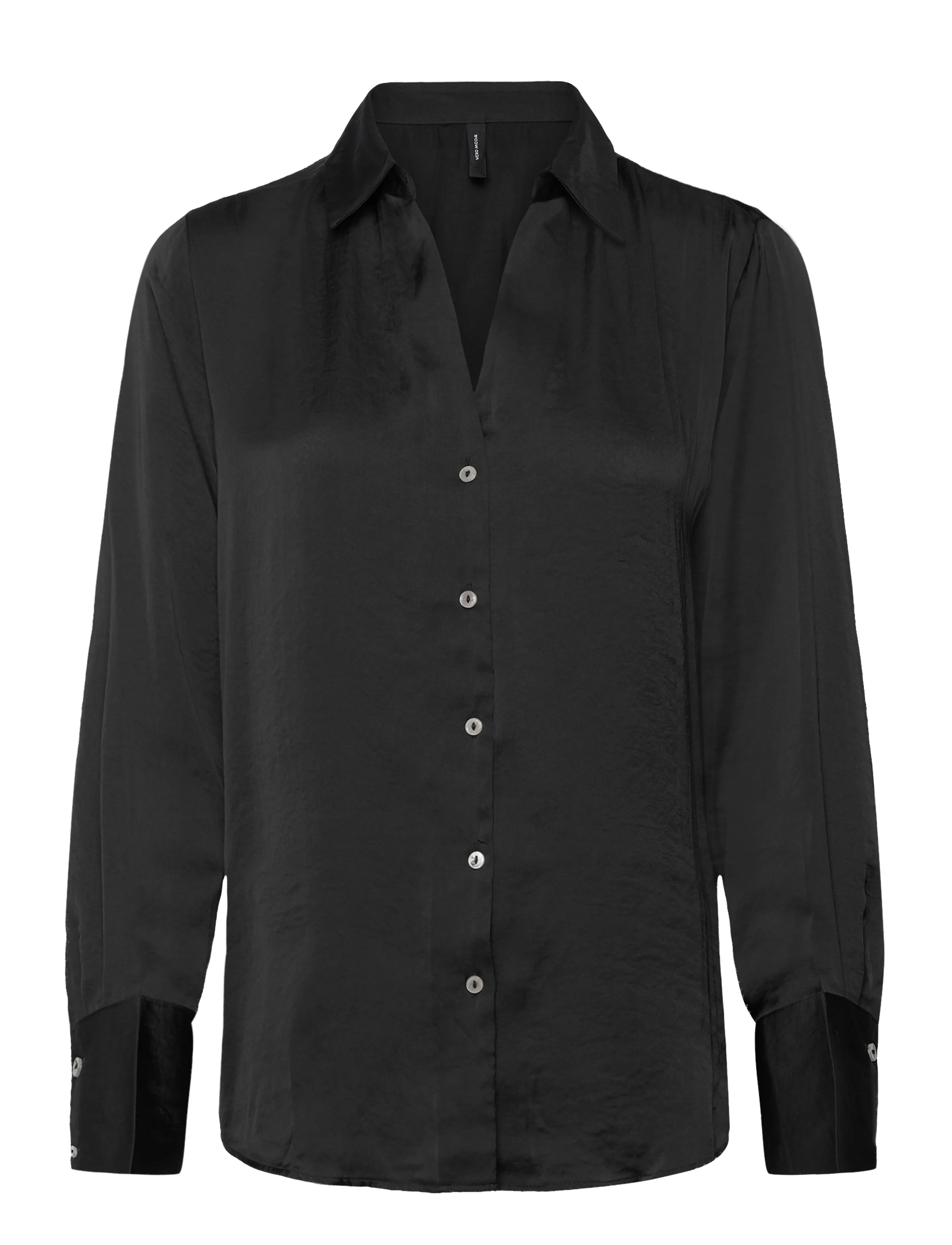 Vero Moda VMSOMMER LS SHIRT WVN NOOS - Skjortor - BLACK / black