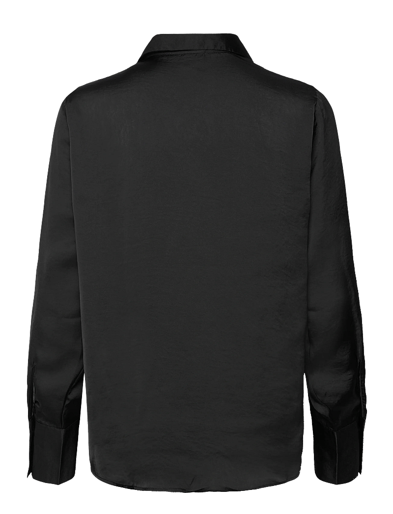 Vero Moda - VMSOMMER LS SHIRT WVN NOOS - langærmede skjorter - black - 2