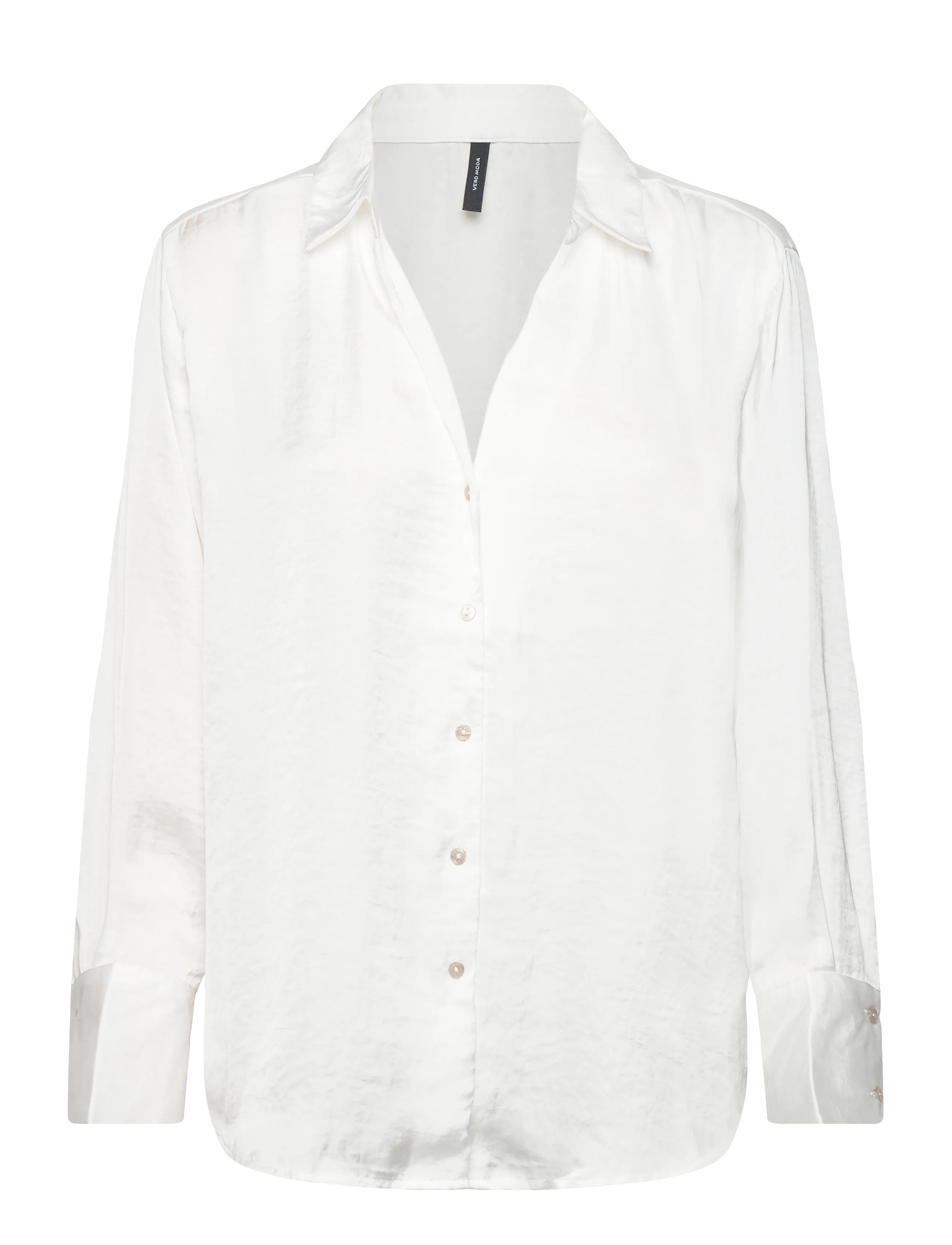 Vero Moda VMSOMMER LS SHIRT WVN NOOS - Skjortor - SNOW WHITE / white