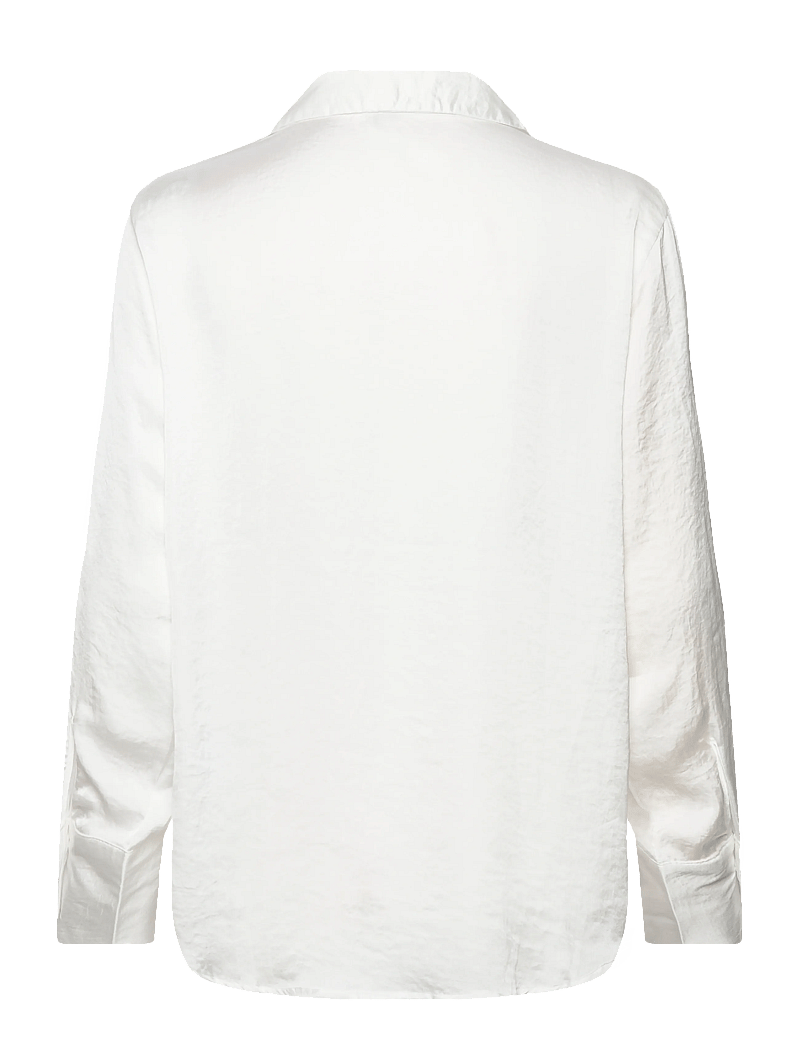 Vero Moda - VMSOMMER LS SHIRT WVN NOOS - langærmede skjorter - snow white - 2