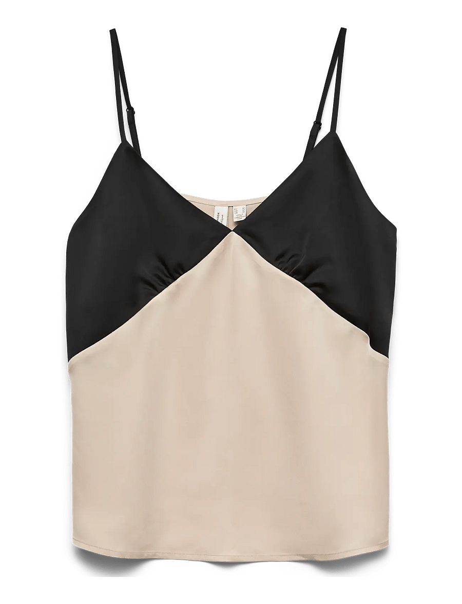 Vero Moda - VMJOY SINGLET TOP WVN BTQ - tanktops - black - 1