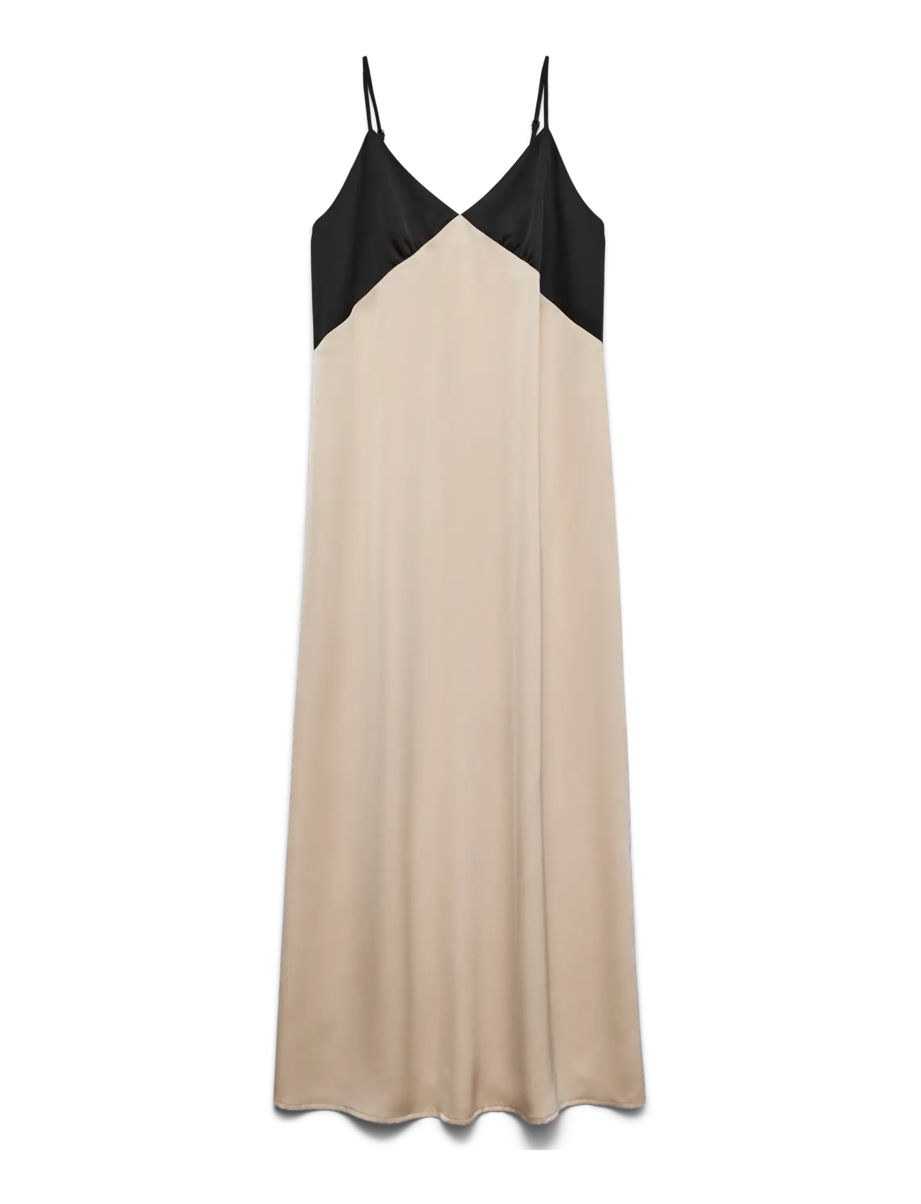 Vero Moda VMJOY SINGLET ANKLE DRESS WVN BTQ - Vero Moda - BLACK / cream