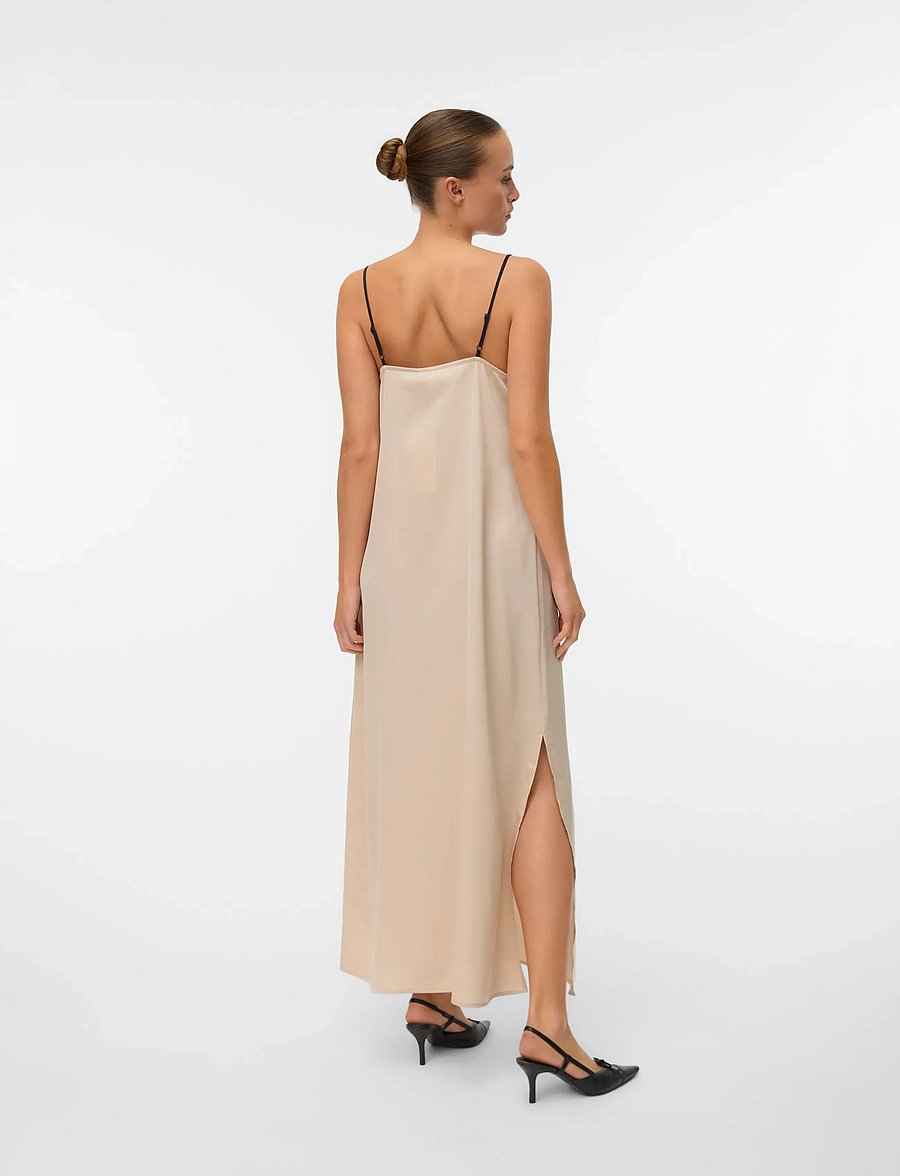 Vero Moda - VMJOY SINGLET ANKLE DRESS WVN BTQ - maxi kjoler - black - 2
