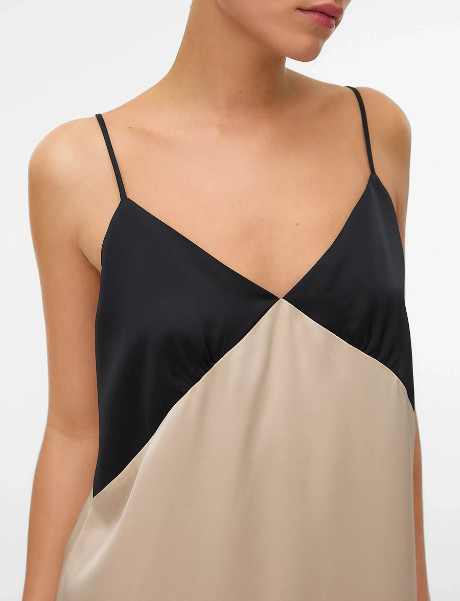 Vero Moda - VMJOY SINGLET ANKLE DRESS WVN BTQ - maxi kjoler - black - 3