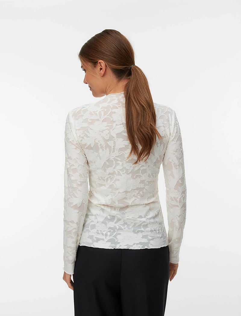 Vero Moda - VMLAYLA LS TOP JRS NOOS - snow white - 3