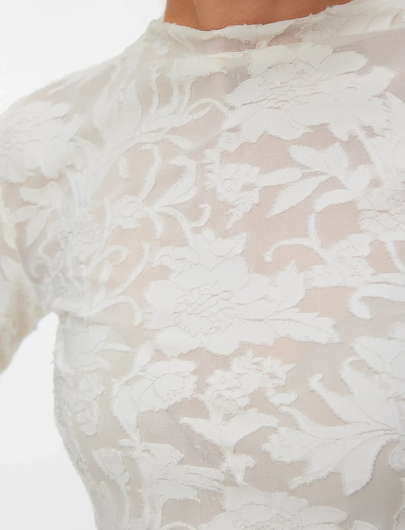 Vero Moda - VMLAYLA LS TOP JRS NOOS - snow white - 5