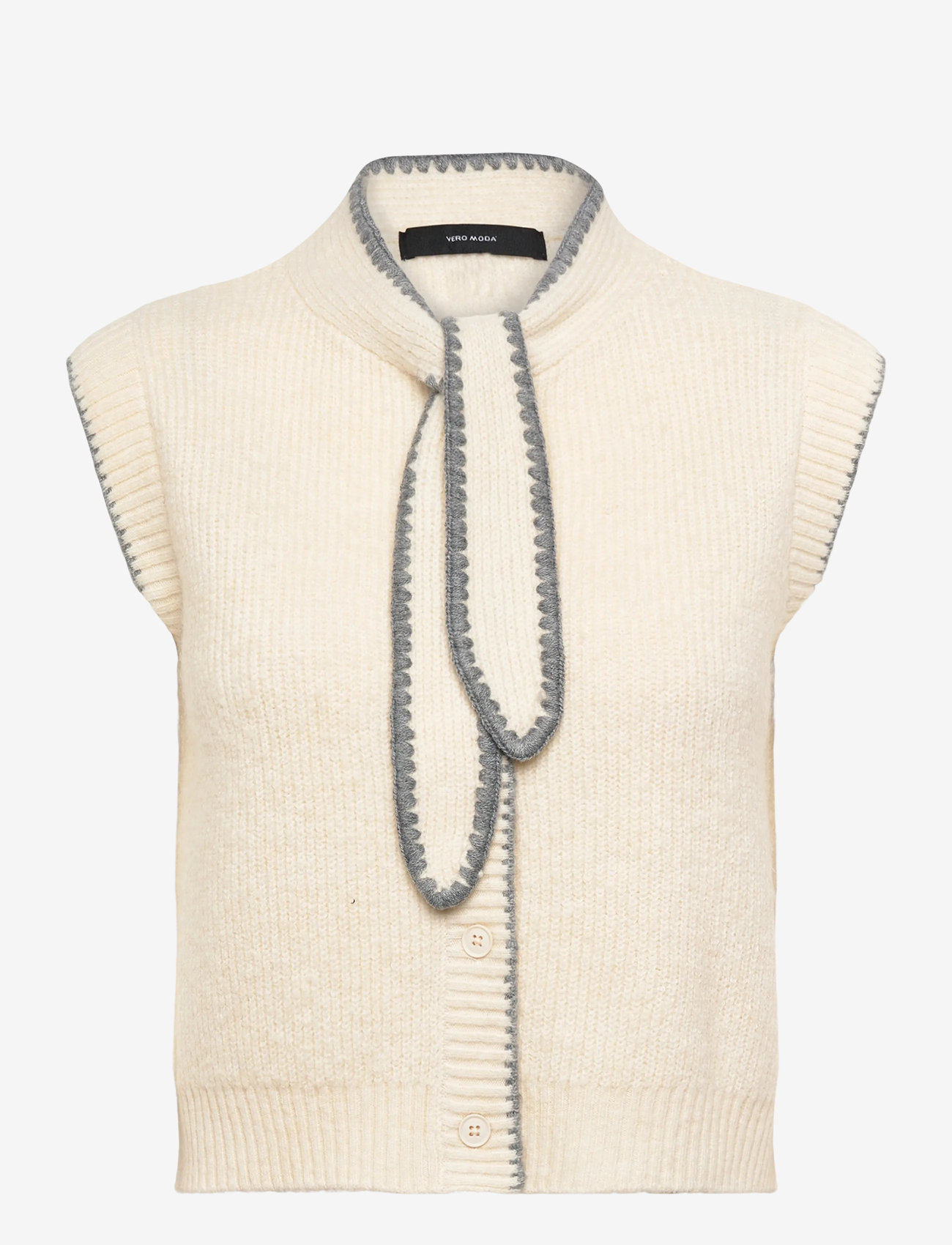 Vero Moda - VMNAPOLI SL VEST VIP - gestrickte westen - birch - 0