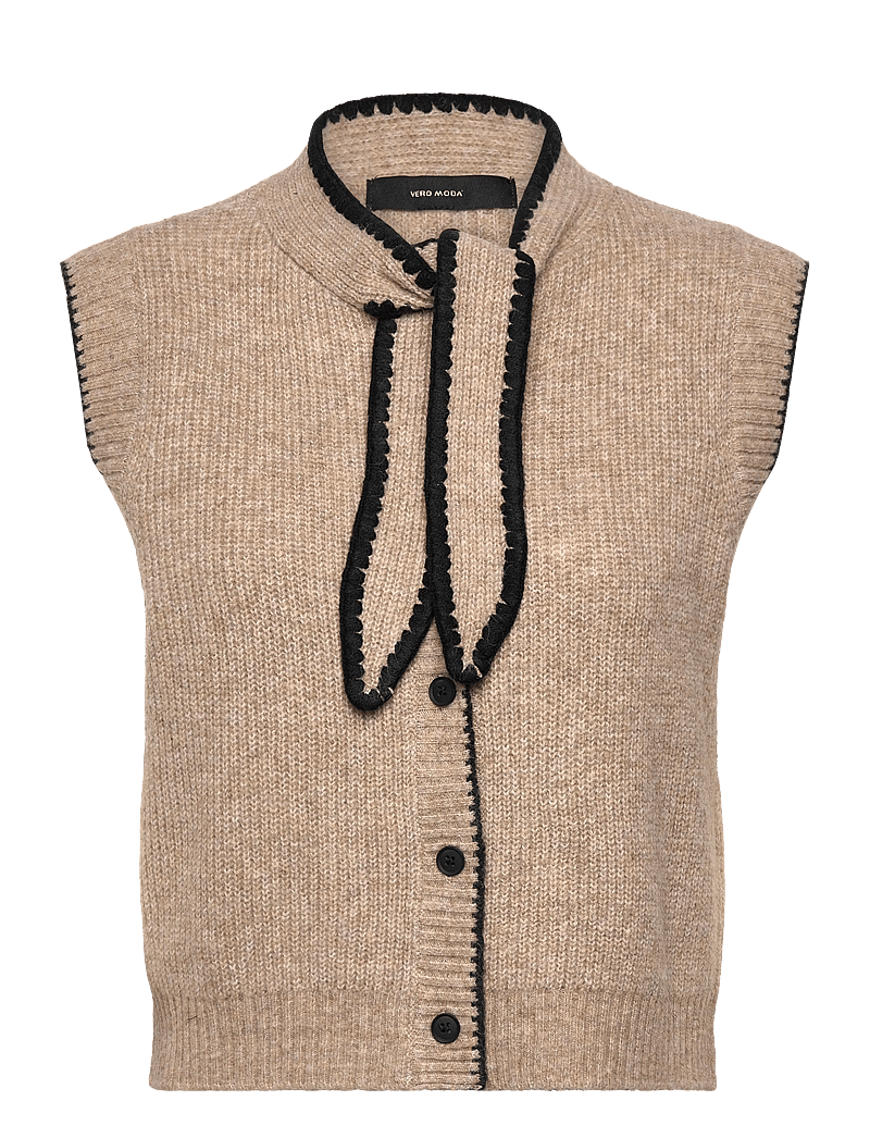 Vero Moda - VMNAPOLI SL VEST VIP - strikveste - silver mink - 0